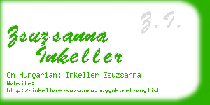 zsuzsanna inkeller business card